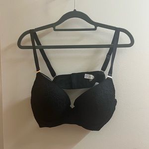 Aerie 38C Black Lace Push-up Bra - NWOT